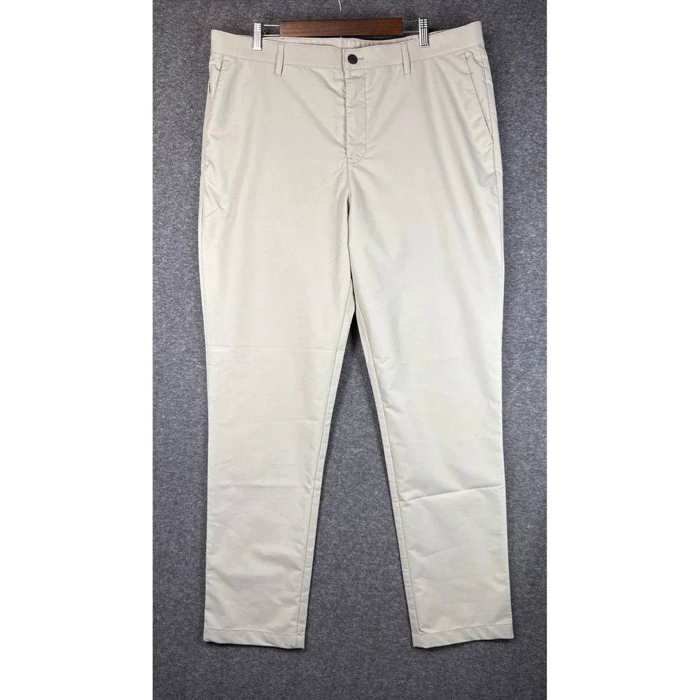 Banana Republic Athletic Fit Khaki Chino Pants Men Sz 40 Travel Performance NWOT